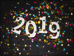 Nowy Rok 2019 z konfetti