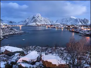 Wyspa Moskenesoya w Norwegii