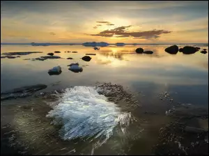 Jezioro zaporowe Zbiornik Rybiński w Rosji