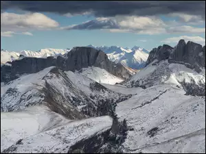 Zimowe góry na Kaukazie