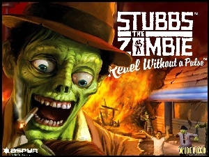 Stubbs The Zombie, pożar, postać, papieros