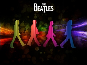 Plakat reklamujący zespół The Beatles