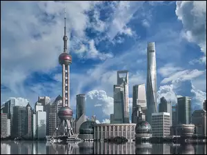Miasto Szanghaj w Chinach