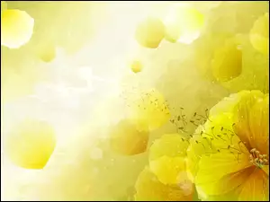 Dekoracja z żółtymi kwiatami