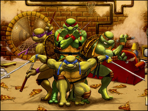 Wojownicze Żółwie Ninja, Grafika, Komiks