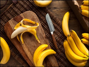 Nożyk, Banany, Deska