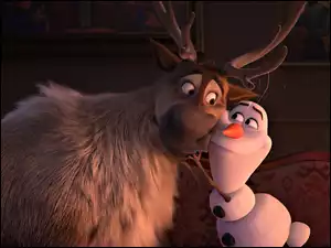 Frozen 2, Bałwanek Olaf, Kraina Lodu 2, Film animowany, Renifer Sven