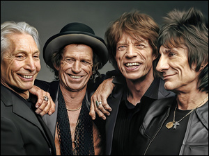 Muzycy z zespołu rockowego Rolling Stones