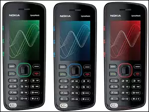 Nokia 5220, Niebieska, Zielona, Czerwona