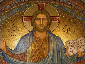 Wizerunek Chrystusaw mozaice