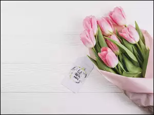 Tulipany, Dzień Matki, Bukiet, Kwiaty, Zawieszka