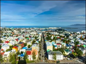 Islandia, Domy, Miasto, Reykjavík