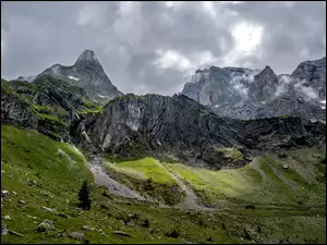 Szwajcaria, Góry, Alpy, Dolina