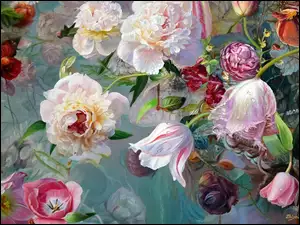 Kwiatowy obraz Zbigniewa Kopani