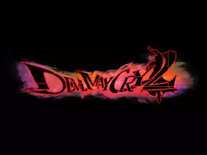 Logo gry Devil May Cry 2 na czarnym tle