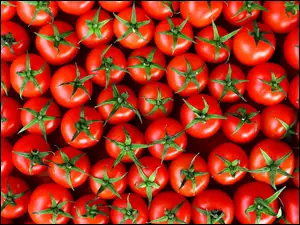 Ułożone pomidory
