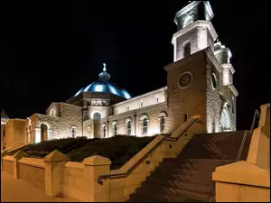 Światła, Australia, Noc, Katedra św Franciszka Ksawerego, Geraldton