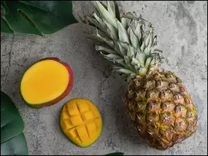 Ananas i pasterki mango