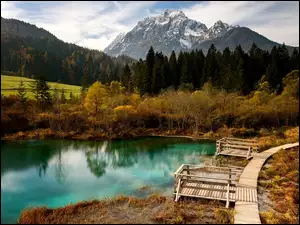 Jezioro Zelenci w Słowenii