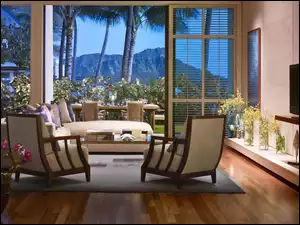 Pokój hotelowy na wyspie Honolulu