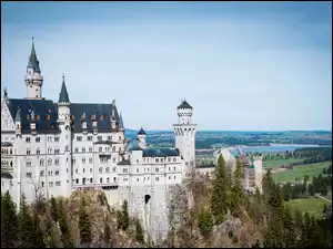 Niemcy, Zamek Neuschwanstein, Skała, Bawaria