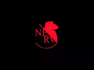 Neon Genesis Evangelion, liść, logo, napis
