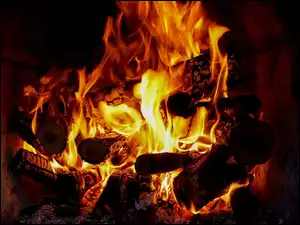Drewno w ogniu