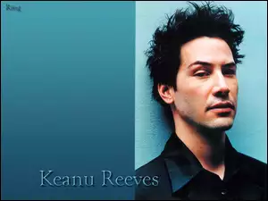 Keanu Reeves, czarne włosy