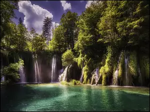 Jeziora Plitvickie i wodospadyw Chorwacji