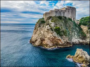 Zamek na skale w Chorwacji