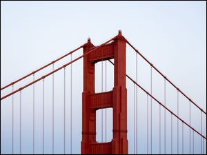 Liny, Most, Golden Gate Bridge, Pylon