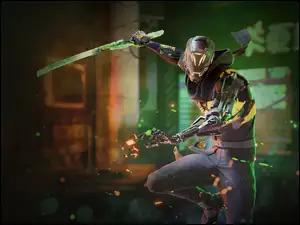 Ninja z gry Ghostrunner