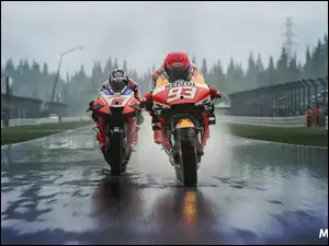 Motocykle na torze w grze MotoGP 22