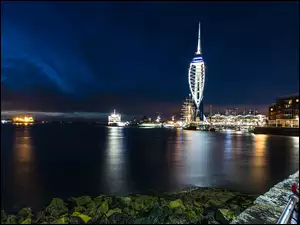 Spinnaker Tower w mieście Portsmouth w Anglii