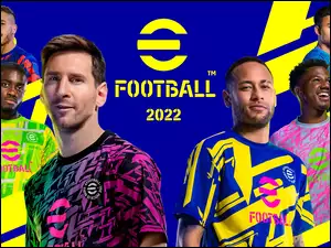 Piłkarze z gry eFootball 2022 na plakacie