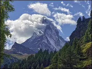 Pasmo górskie Matterhorn w Szwajcarii