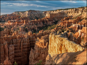 Park Narodowy Bryce Canyon, Stany Zjednoczone, Kanion, Skały, Utah