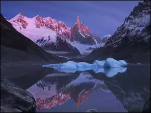 Laguna Torre, Argentyna, Ośnieżone, Odbicie, Patagonia, Jezioro, Park Narodowy Los Glaciares, Góry