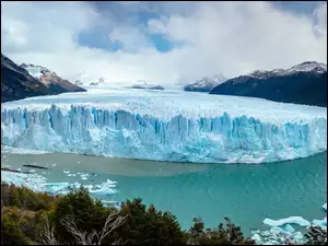 Park Narodowy Los Glaciares, Lodowiec, Lago Argentino, Prowincja Santa Cruz, Perito Moreno, Góry, Argentyna, Jezioro