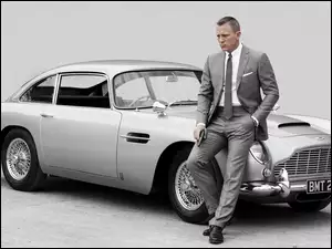 Aston Martin DB5, Aktor, Daniel Craig, Srebrny