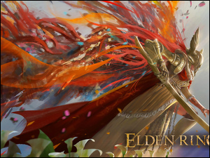 Malenia Blade of Miquella na plakacie z gry Elden Ring