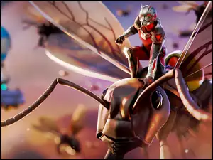 Ant-Man na mrówce w grze Fortnite