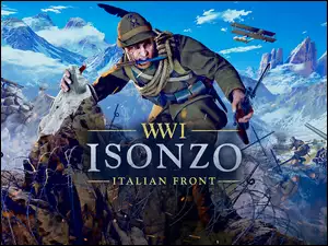 Żołnierze na plakacie WW1 Isonzo Italian Front