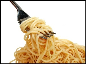 Spaghetti, Widelec