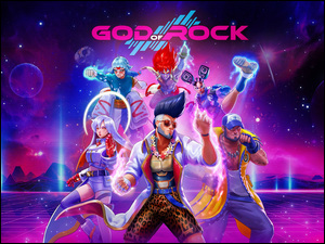 Plakat z gry God Of Rock