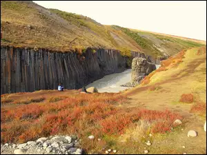 Jesień nad KanionemStuðlagil na Islandii
