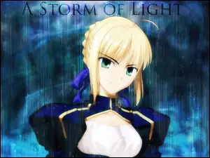 Fate Stay Night, light, kobieta, storm