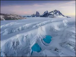 Zima, El Chalten, Patagonia, Chile, Góry