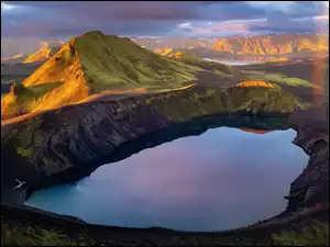 Islandia, Góry, Jezioro Blahylur