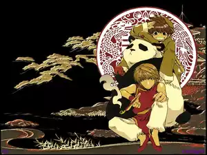 Saiyuki, postacie, panda, fajka